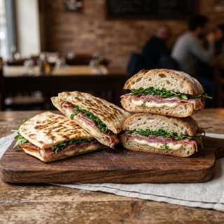 speck, briè, rucola