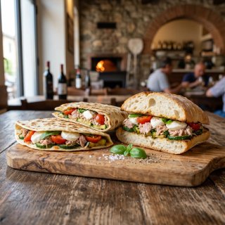 tonno, mozzarella, zucchine, pomodorini