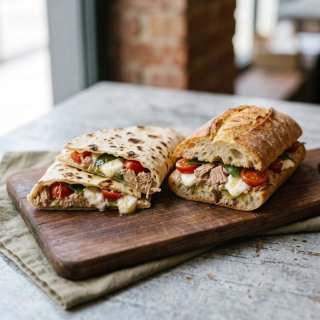 tonno, mozzarella, pomodorini